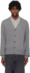 AMI Paris Gray Ami de Cœur Cardigan