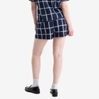 GUEST IN RESIDENCE Women's Picnic Plaid Shorts in Midnight Combo