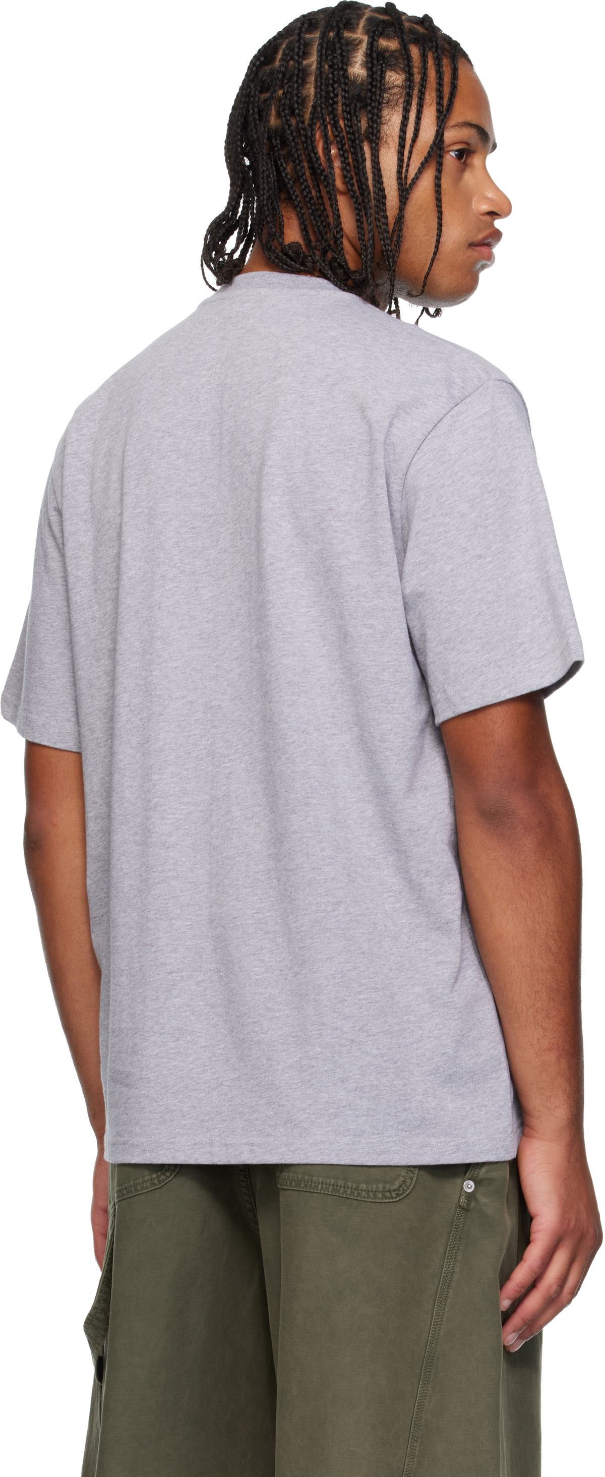 JW Anderson Gray Logo T-shirt JW Anderson