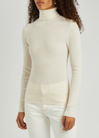Canada Goose Georgian Roll-neck Wool Jumper White