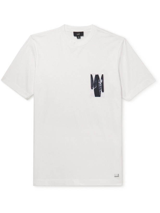 Photo: Dunhill - Printed Cotton-Jersey T-Shirt - Unknown