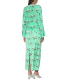 BERNADETTE Gemma floral silk top