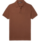 LORO PIANA - Cotton Polo Shirt - Brown