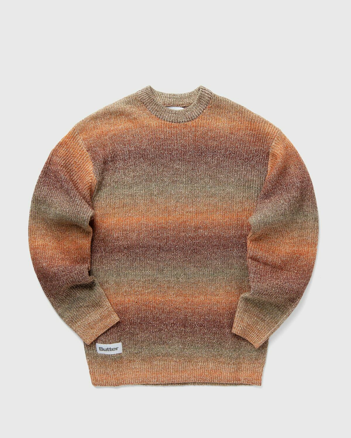Butter Goods Beams Knit Sweater Brown/Orange Pullovers Butter Goods