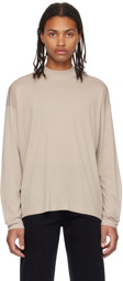 The Row Taupe Delsie Long Sleeve T-Shirt