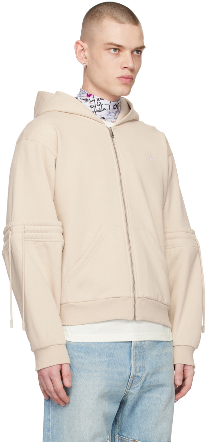 Coperni Beige Zip Hoodie
