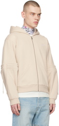 Coperni Beige Zip Hoodie