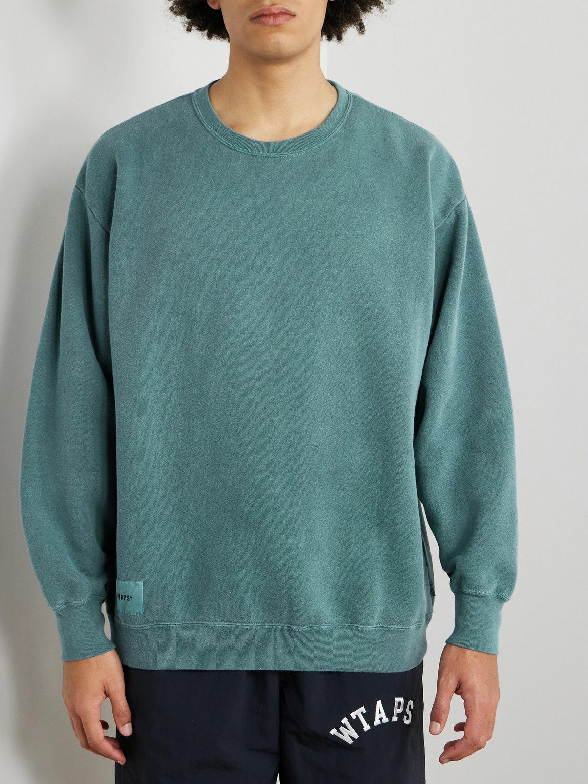 WTAPS - Logo-Appliquéd Embroidered Cotton-Blend Jersey Sweatshirt