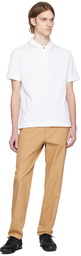 BOSS Beige Slim-Fit Trousers