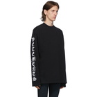 VETEMENTS Black Gothic Font Long Sleeve T-Shirt