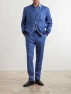 Paul Smith - Straight-Leg Linen Trousers - Blue