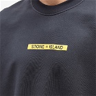 Stone Island Men's Microbranding Crew Sweat in Navy