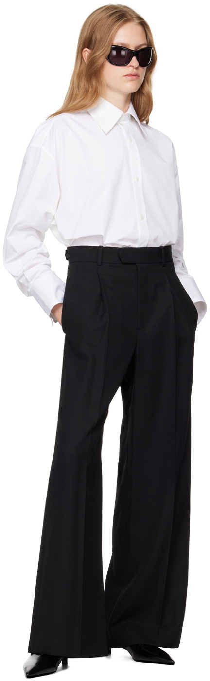 Carven Black Straight Leg Trousers