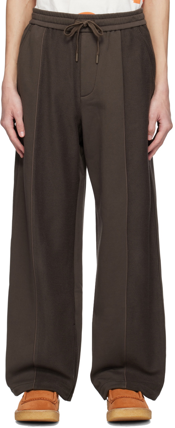 A PERSONAL NOTE 73 Brown Paneled Trousers