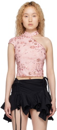 KIM SHUI Pink Sequinned T-Shirt