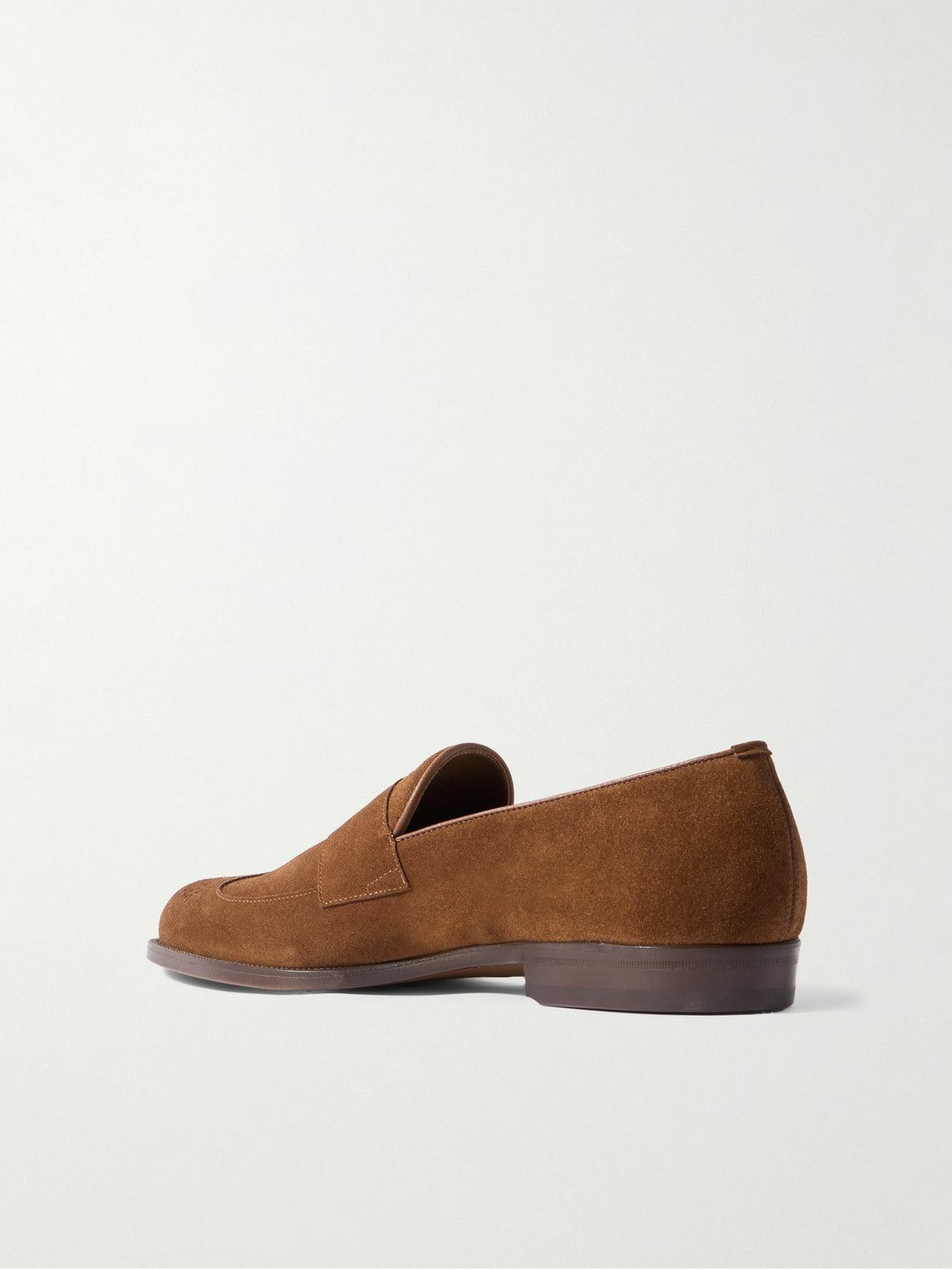 Dunhill - Mount Suede Wingtip Brogue Loafers - Neutrals
