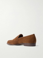 Dunhill - Mount Suede Wingtip Brogue Loafers - Neutrals