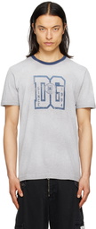 Dolce & Gabbana Gray Printed T-Shirt