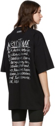 VETEMENTS Black & Silver World Tour T-Shirt