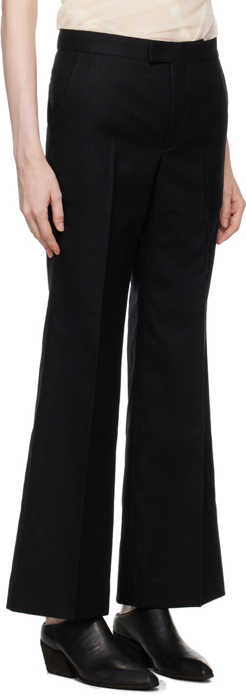 Junya Watanabe Black Flared Trousers