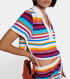 Missoni Mare Zig Zag cotton-blend crop top