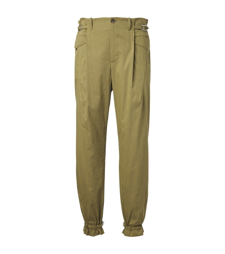Photo: Kiko Kostadinov Egreta striped cotton-blend tapered pants