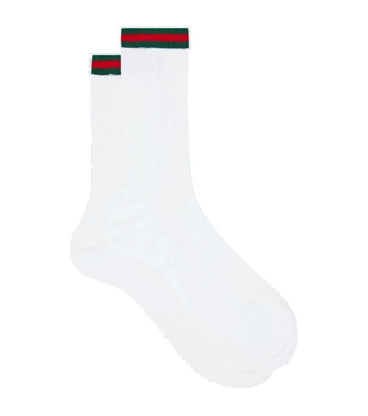 Photo: Gucci Web Stripe cotton-blend socks