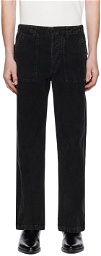 Re/Done Black Modern Utility Trousers