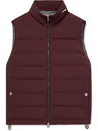 BRUNELLO CUCINELLI - Quilted Shell Down Gilet - Red