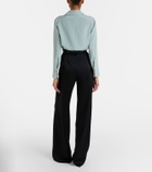 Max Mara Crêpe satin wide-leg pants