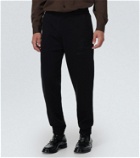Burberry Embroidered cotton sweatpants