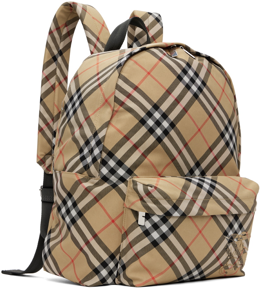 ！大幅に再値下げ！Burberry backpack Burberry Checked Backpack | Neutrals | FARFETCH