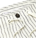 Freemans Sporting Club - Slim-Fit Striped Linen Drawstring Trousers - Beige