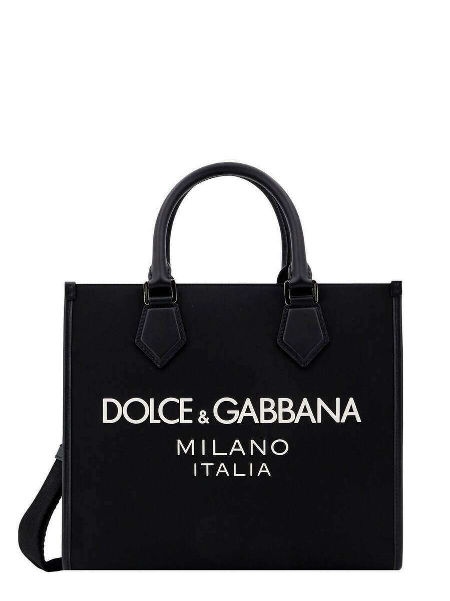 Dolce and Gabbana Black Leather Duffle Bag Dolce & Gabbana