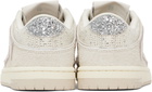 AMIRI Off-White Glitter Skel Top Low Sneakers