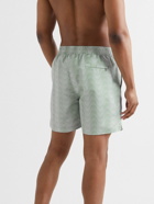 Frescobol Carioca - Slim-Fit Mid-Length Printed Swim Shorts - Green