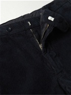 Sid Mashburn - Cotton and Cashmere-Blend Corduroy Suit Trousers - Blue