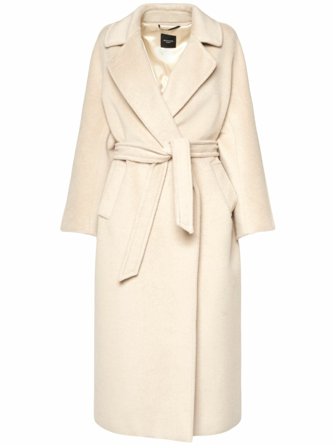 WEEKEND MAX MARA Tempera Wool Blend Belted Coat