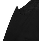 Balenciaga - Double-Breasted Stretch-Virgin Wool Twill Blazer - Black