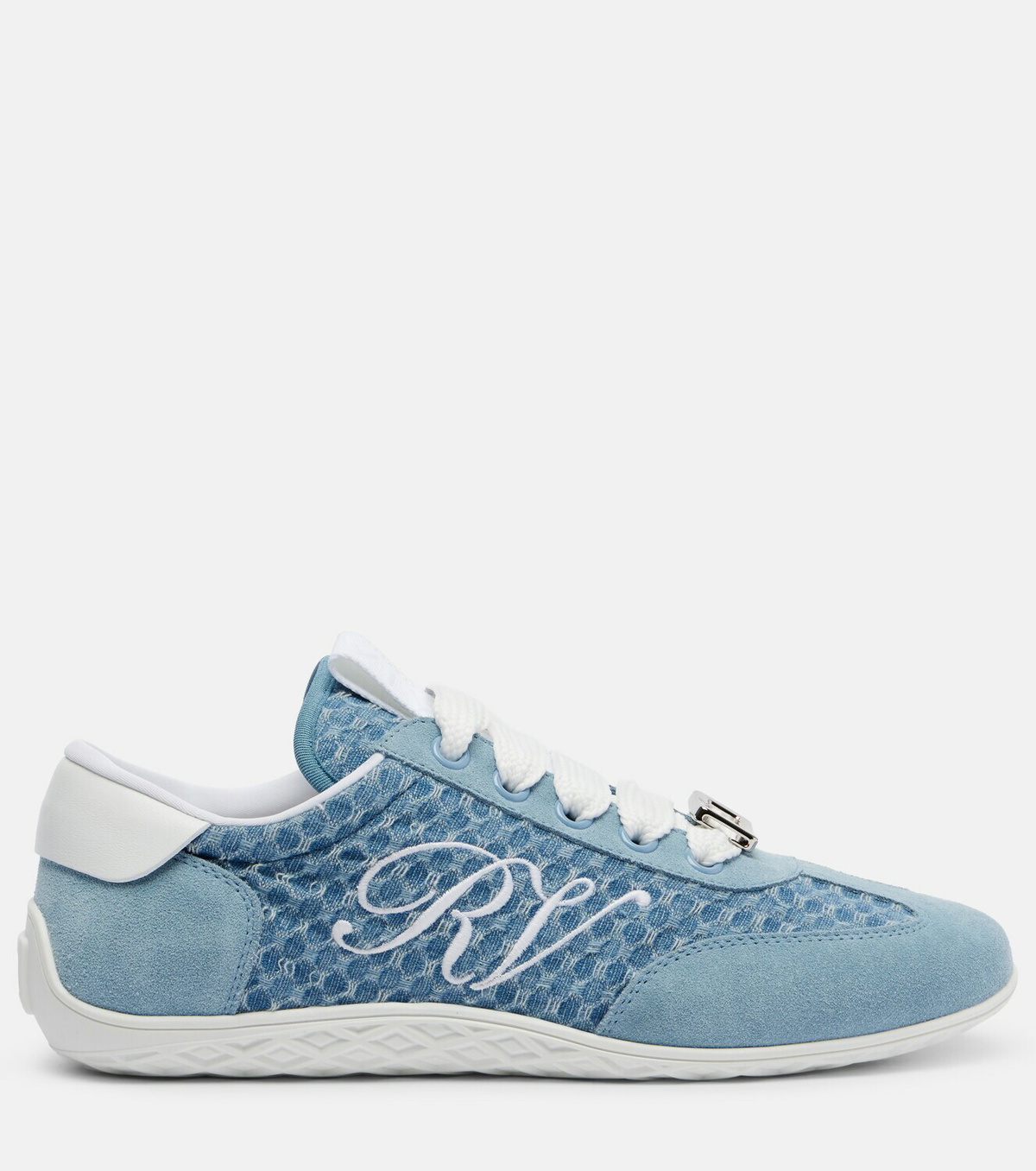 Roger Vivier Viv' suede-trimmed sneakers