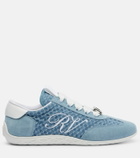 Roger Vivier Viv' suede-trimmed sneakers