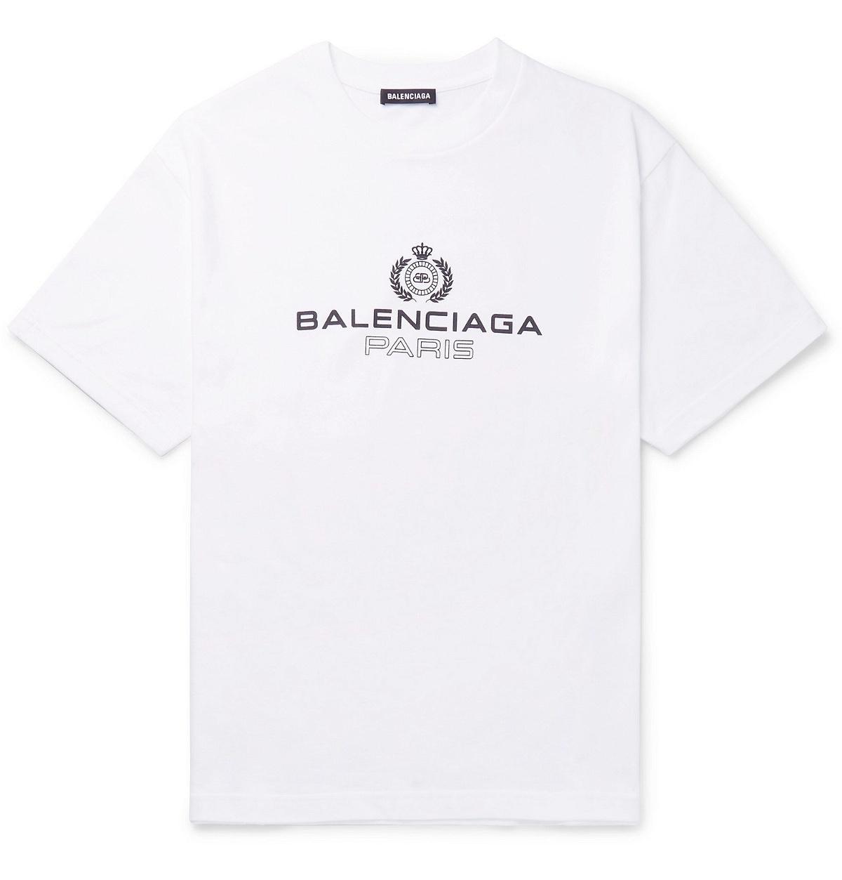 Mens Logo Tshirt Medium Fit in Black  Balenciaga US