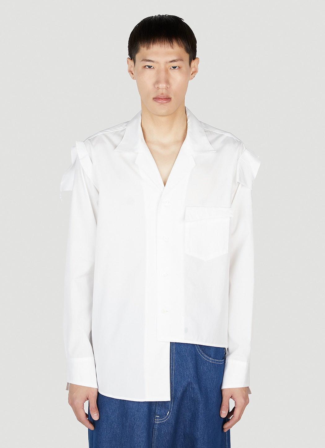 Sulvam Open Collar Shirt