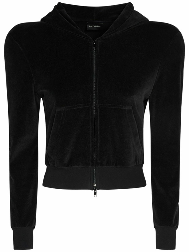 Photo: BALENCIAGA - Cotton Zip Hoodie