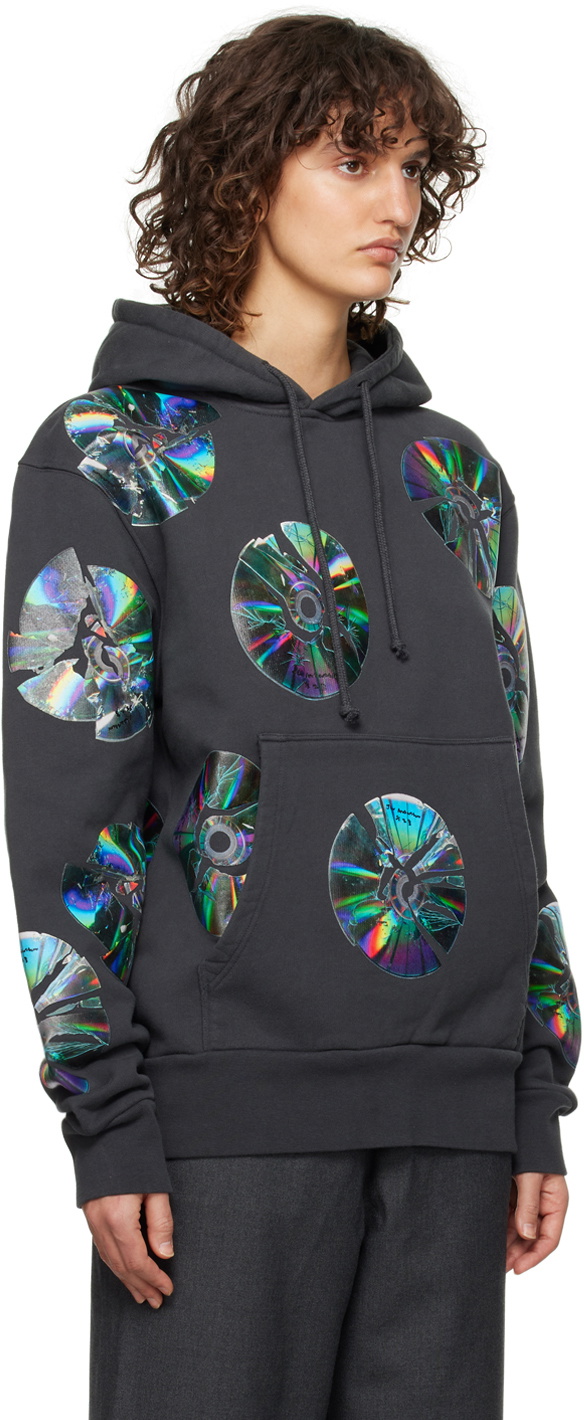 JW Anderson Black Smashed CD Hoodie JW Anderson