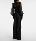 Rebecca Vallance Danna high-rise wide-leg pants