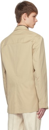 Dries Van Noten Beige Double-Breasted Shirt