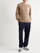 Norse Projects - Fridolf Logo-Intarsia Wool Sweater - Brown