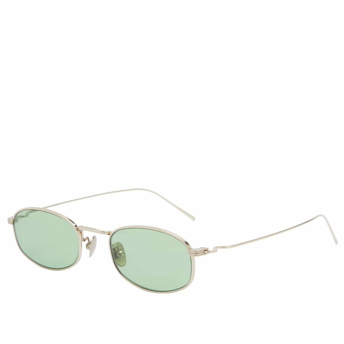 AKILA Icon Sunglasses in Gold/Light Green 