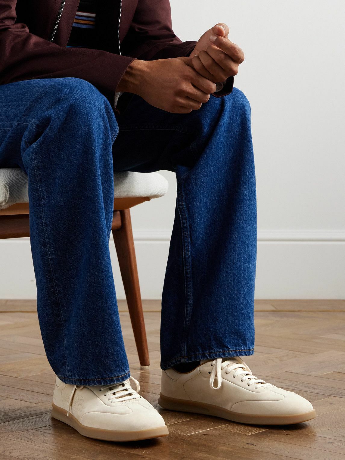 Paul Smith - Bailey Logo-Embossed Nubuck Sneakers - Neutrals